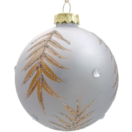 10cm Constance Matte Champagne Ball Ornament