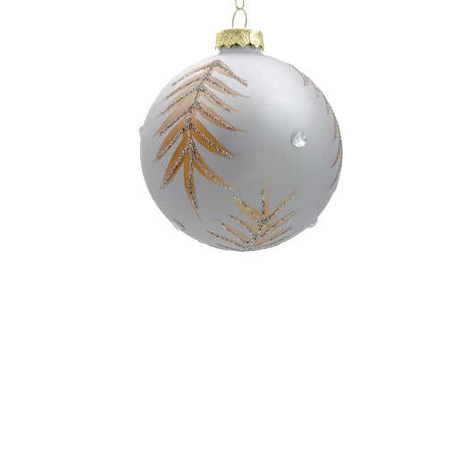10cm Constance Matte Champagne Ball Ornament
