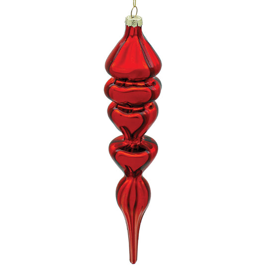 5.5x26cm Ruby Red Finial Ornament