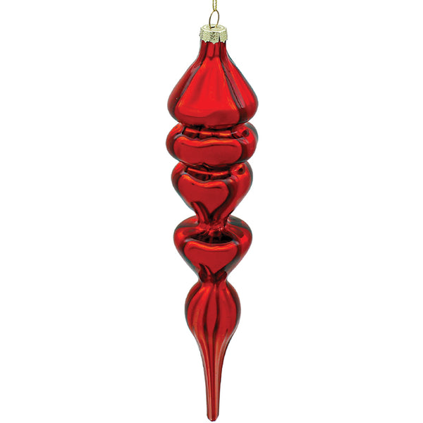 5.5x26cm Ruby Red Finial Ornament