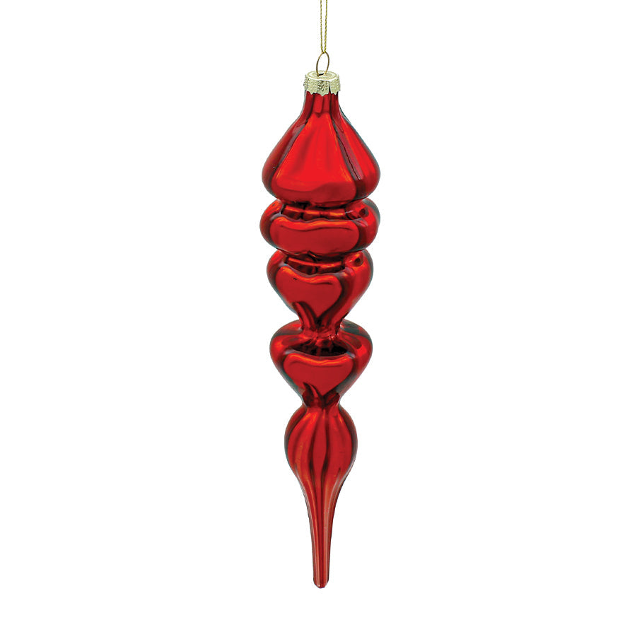 5.5x26cm Ruby Red Finial Ornament