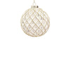 10cm Kendra Antique White Ball Ornament