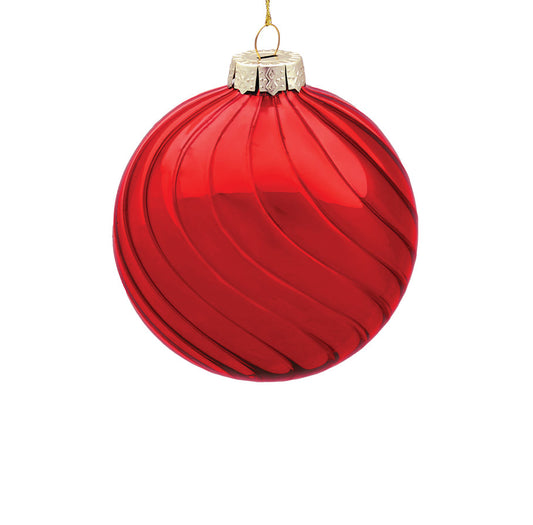 10cm Eden Red Ball Ornament
