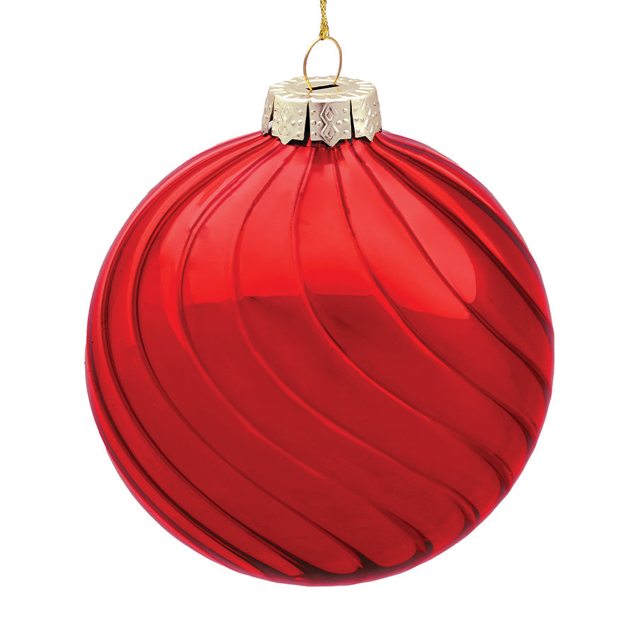 15cm Eden Red Ball Ornament