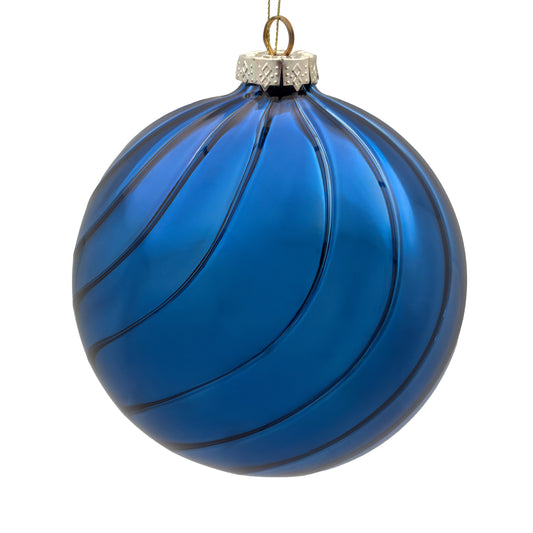 10cm Eden Midnight Blue Ball Ornament