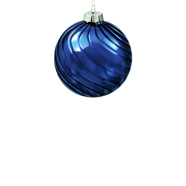 10cm Eden Midnight Blue Ball Ornament