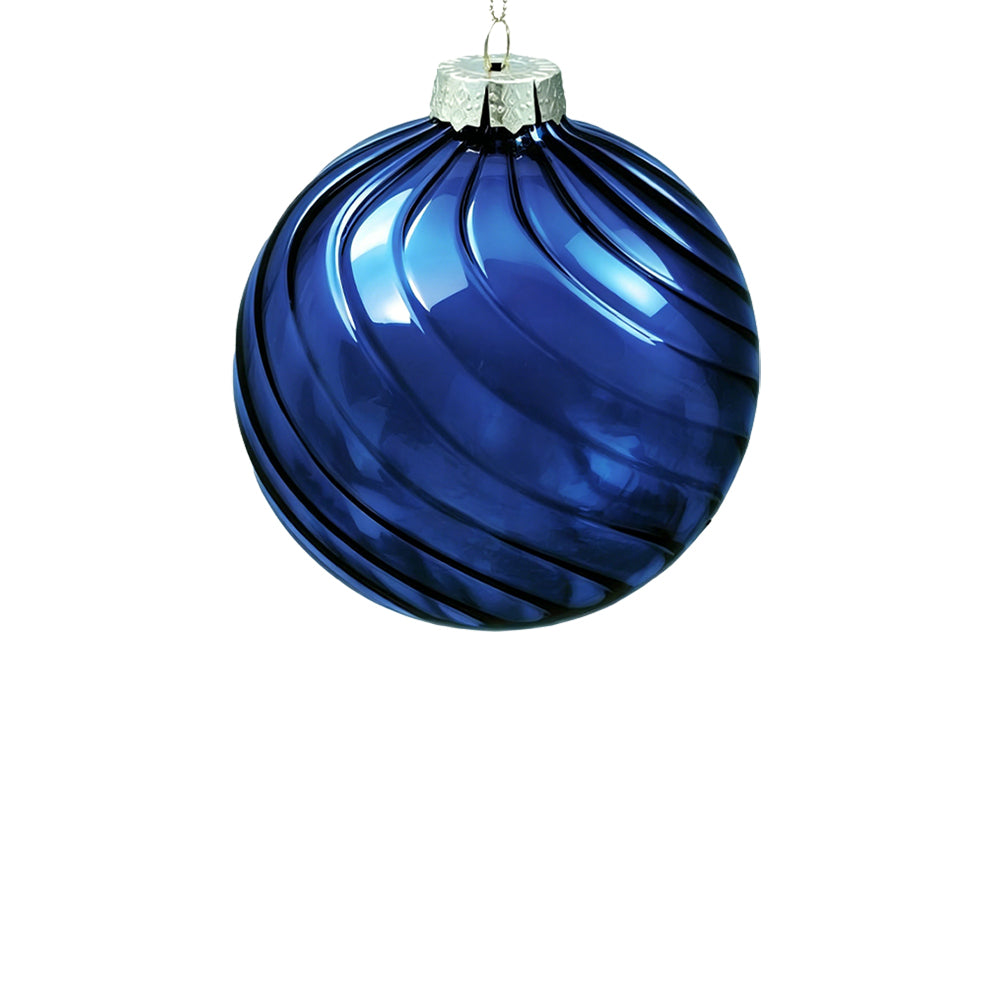 12cm Eden Midnight Blue Ball Ornament