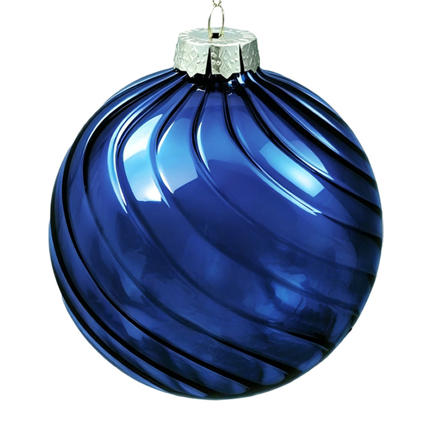 15cm Eden Midnight Blue Ball Ornament