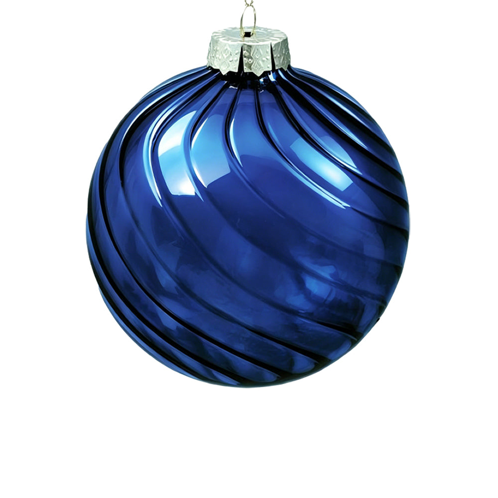 15cm Eden Midnight Blue Ball Ornament