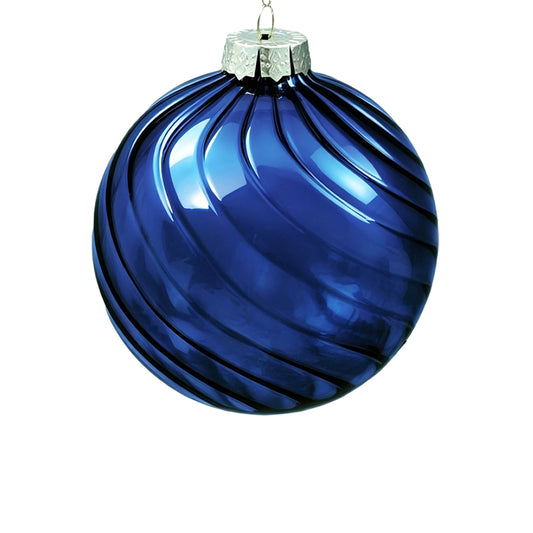 15cm Eden Midnight Blue Ball Ornament