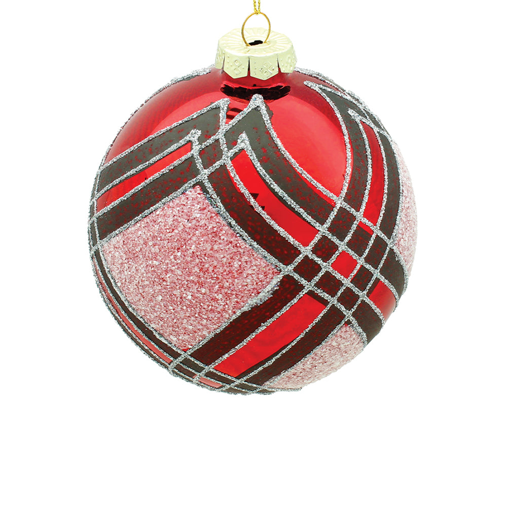 15cm Rebecca Red Ball Ornament