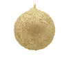 8cm Champagne Beaded Ball Ornament