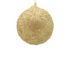 12cm Champagne Beaded Ball Ornament