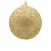 15cm Champagne Beaded Ball Ornament