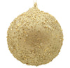 18cm Champagne Beaded Ball Ornament