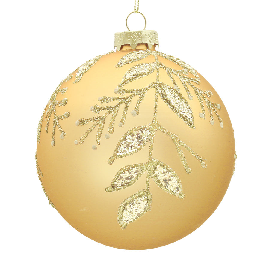 12cm Tate Champagne Ball Ornament