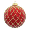 10cm Royce Red Ball Ornament