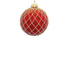 10cm Royce Red Ball Ornament