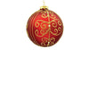 10cm Gloria Red Ball Ornament