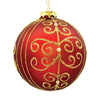 10cm Gloria Red Ball Ornament