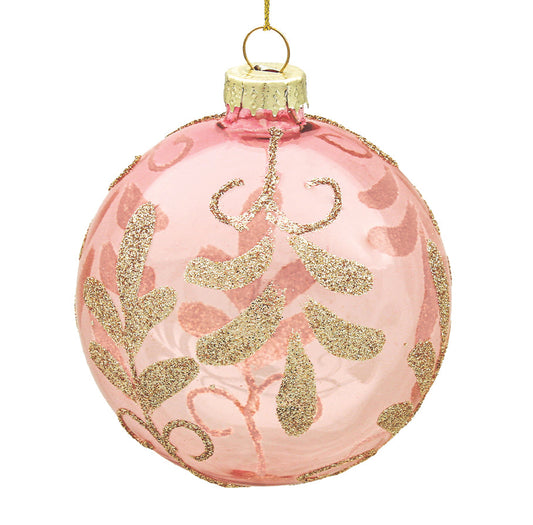 10cm Georgia Blush Ball Ornament