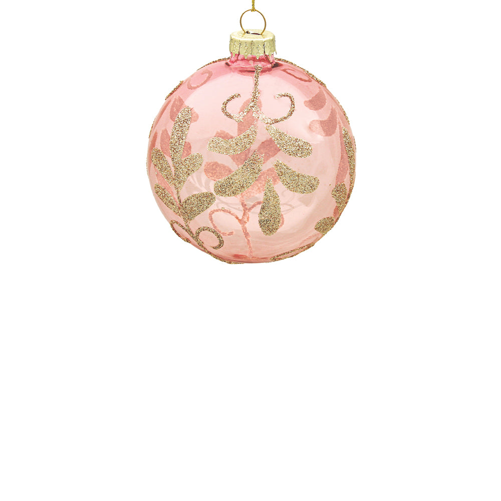 10cm Georgia Blush Ball Ornament