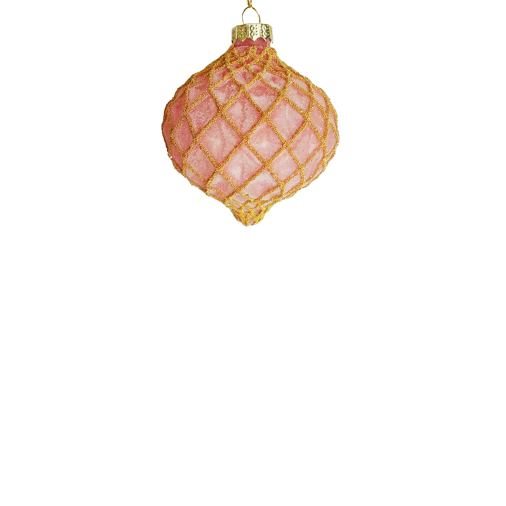 8cm Constance Powder Pink Ball Ornament
