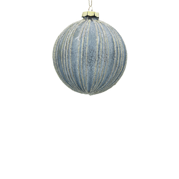 10cm Demi Ice Blue Ball Ornament