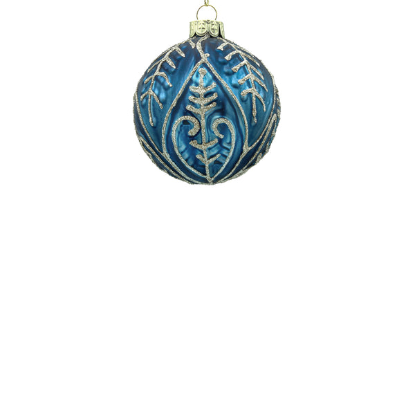 8cm Marta Midnight Blue Ball Ornament