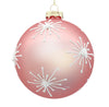 8cm Starburst Powder Pink Ball Ornament
