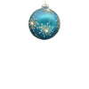 8cm Starburst Ice Blue Ball Ornament