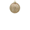 8cm Lorena Champagne Ball Ornament