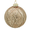 10cm Lorena Champagne Ball Ornament