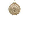 10cm Lorena Champagne Ball Ornament