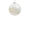 10cm Neves Irridescent White Ball Ornament