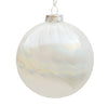 8cm Neves Irridescent White Ball Ornament