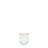 Zoe Clear with Gold Rim Votive Holder