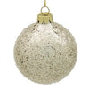 18cm Iced Champagne Ball Ornament