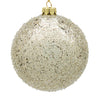 18cm Iced Champagne Ball Ornament