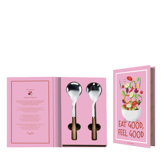 Book Series-EAT GOOD...Salad Servers Set of 2