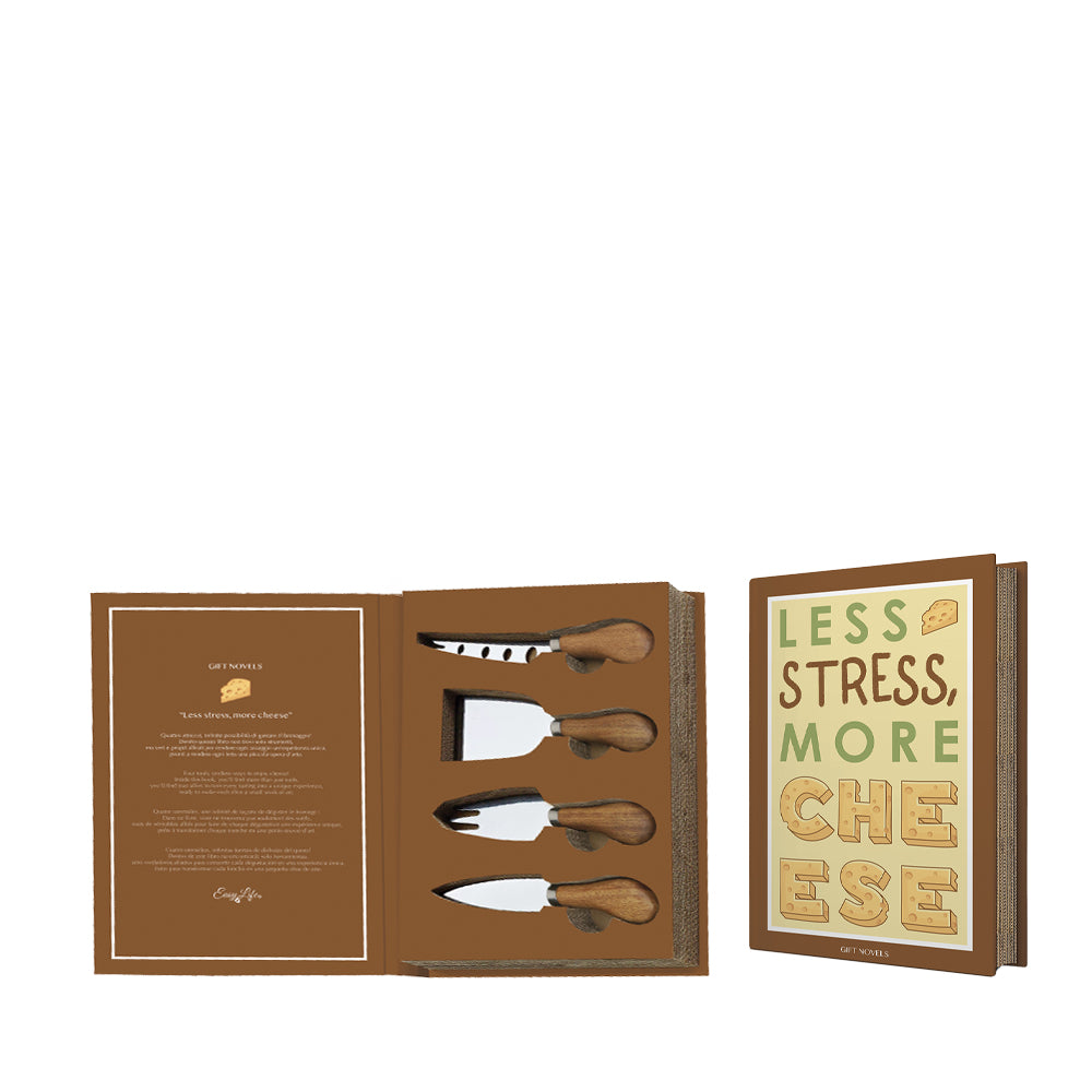 Book Series-LESS STRESS…Set of 4 Cheese Set