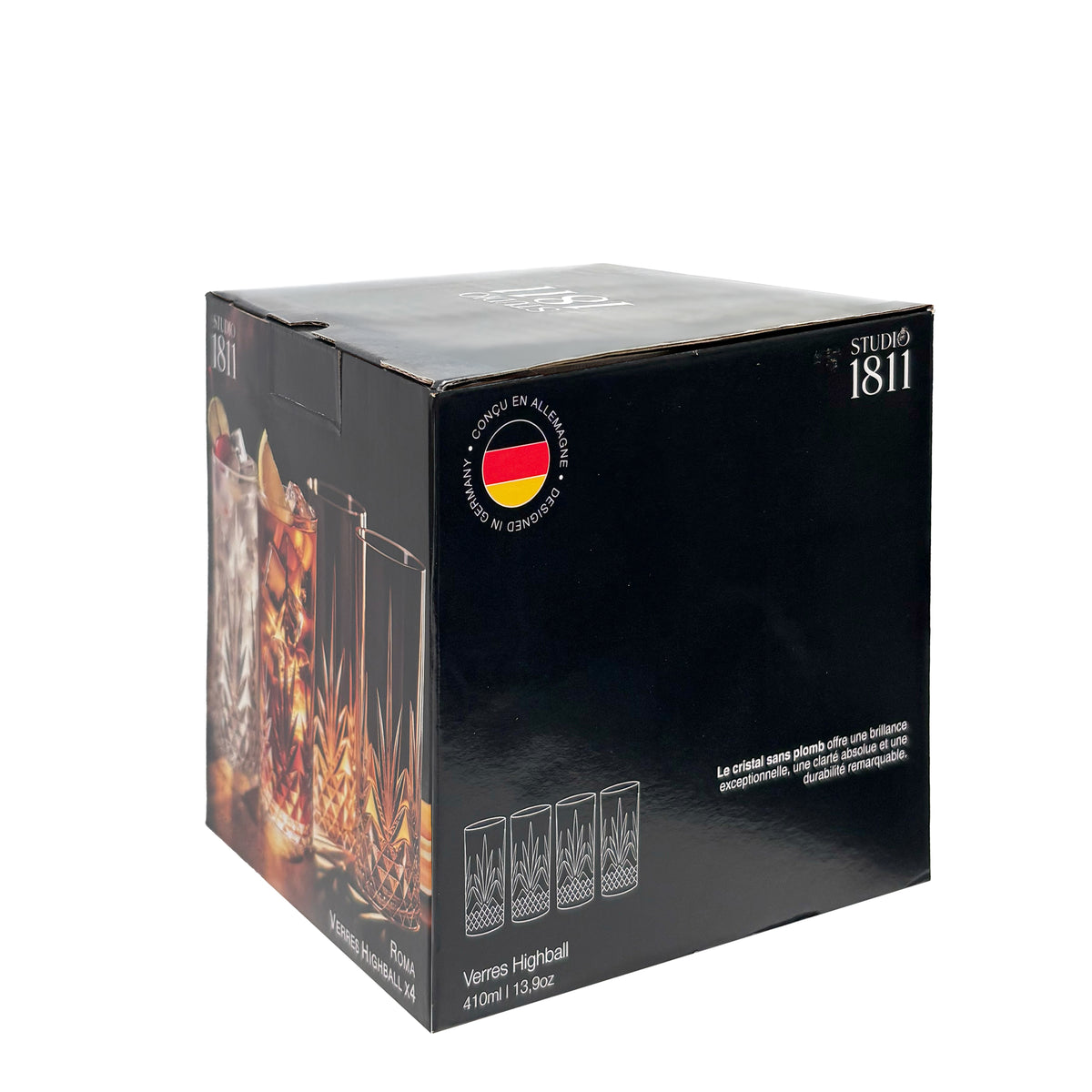 Roma HB Glasses 410ml (13.9oz) S/4