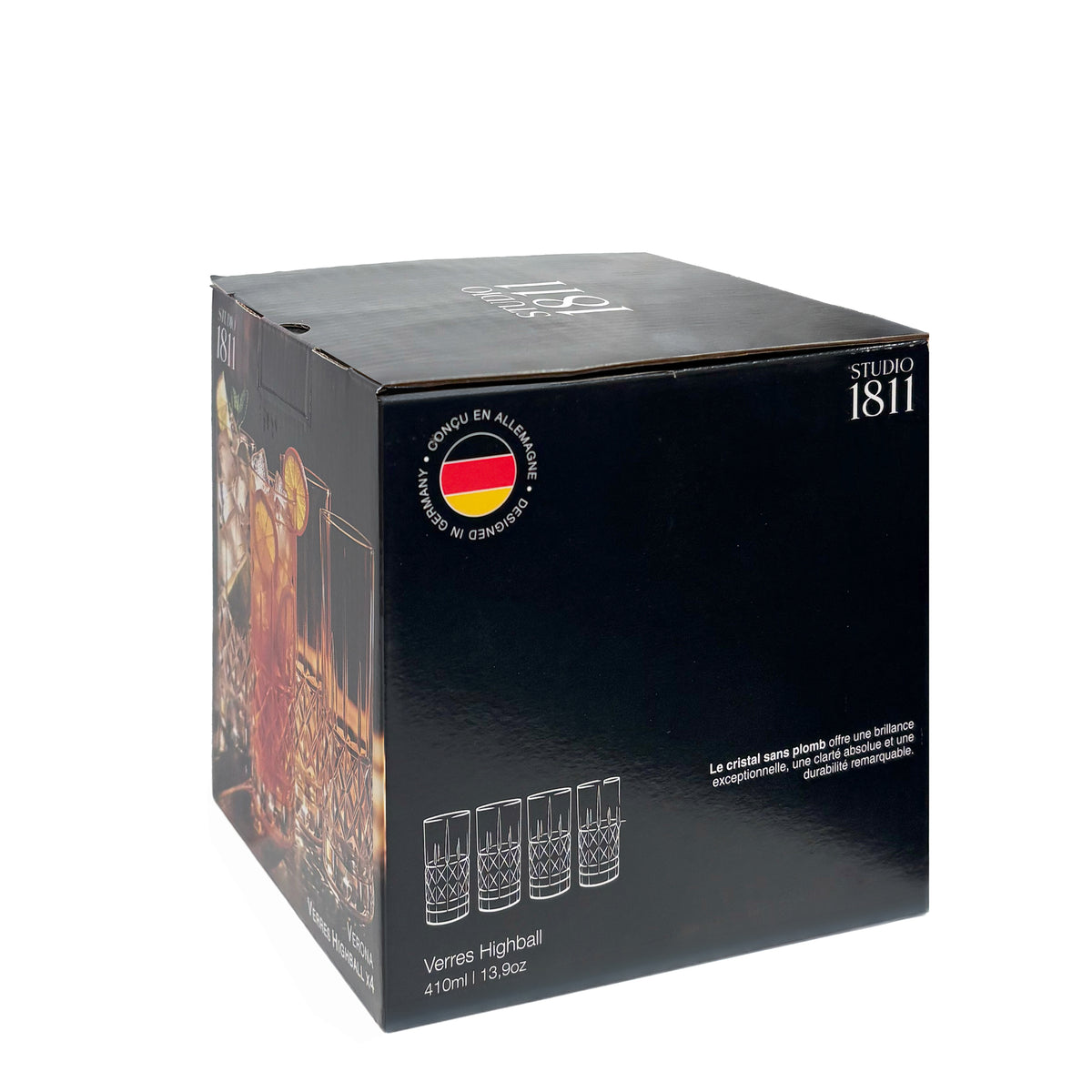 Verona HB Glasses 410ml (13.9oz) S/4