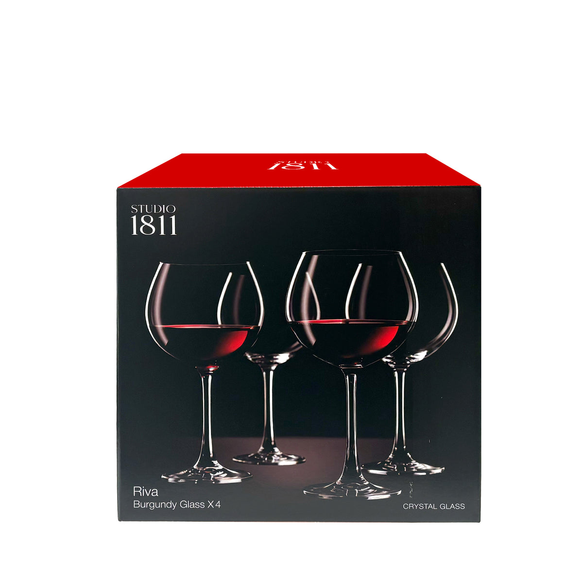 Riva Burgundy 640ml (21.6oz) Set of 4