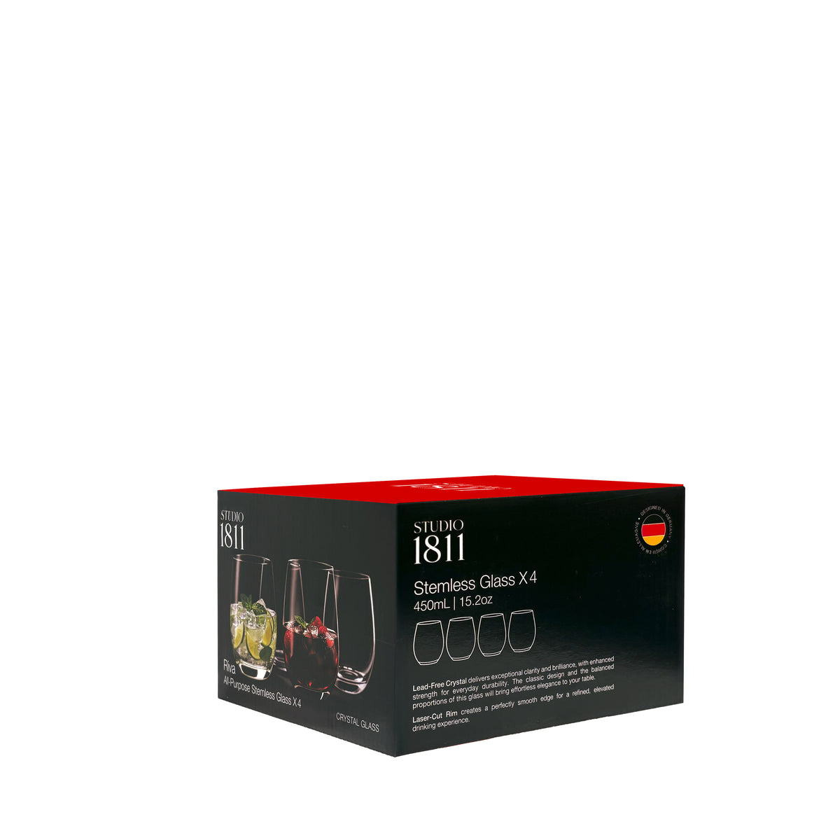 Riva All Purpose Stemless 450ml (15.2oz) Set of 4