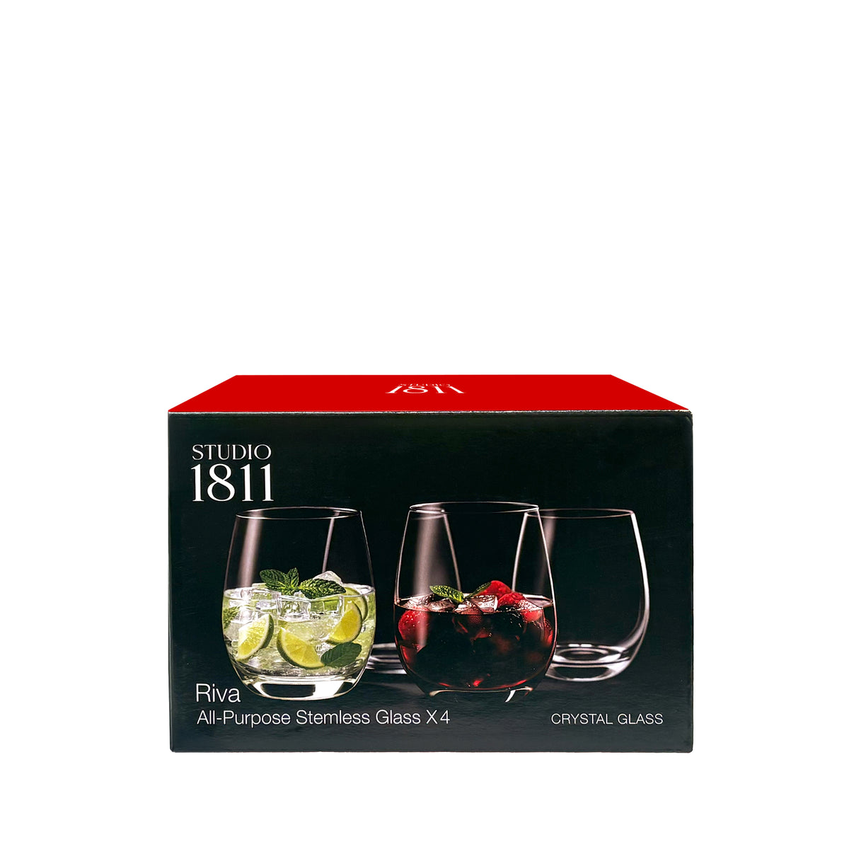 Riva All Purpose Stemless 450ml (15.2oz) Set of 4