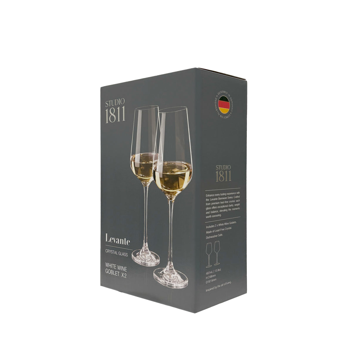 Levante White Wine Goblet 407ml (13.8oz) Set of 2