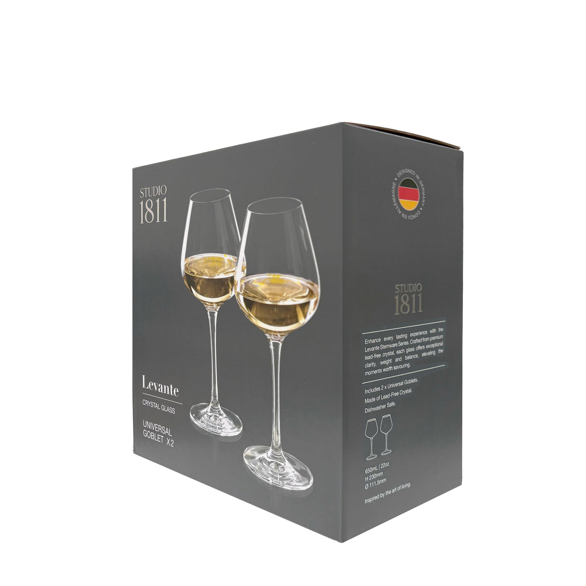 Levante Universal Goblet 650ml (23oz) Set of 2
