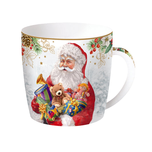 Santa is Coming 350ml Mug in Tin Box