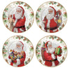 Santa is Coming Set of 4 19cm (7.5in) Dessert Plates